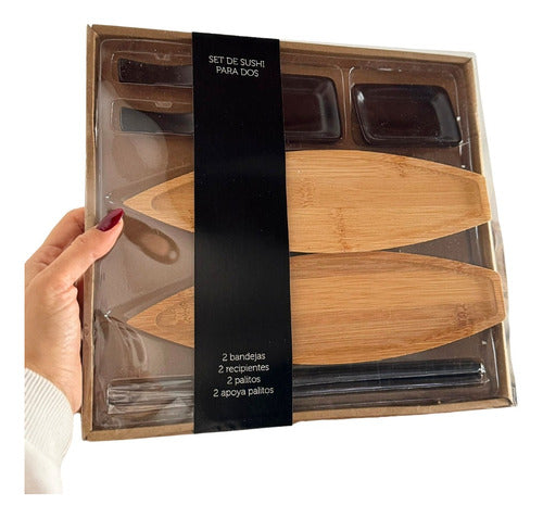 Decora Sushi Set for 2 - Oval Bamboo Model 0