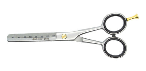 Style Cut Professional Crocodile Hair Cutting Scissors 5.5” E-1001 TX 1