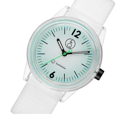 Q&Q Solar Women's Watch - Waterproof to 100m - Silicone Band 7