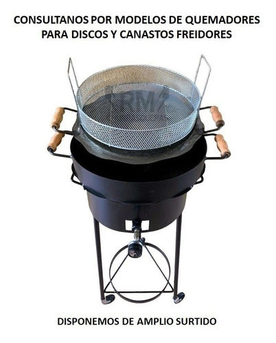 RM Churrasqueras Original Plow Disc Paella Pan Ø50/54 with Double-Sided Lid 5