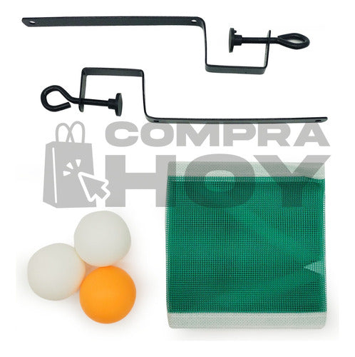 Set Ping Pong 2 Paletas + 3 Pelotas + Red + 2 Soportes 10717 4