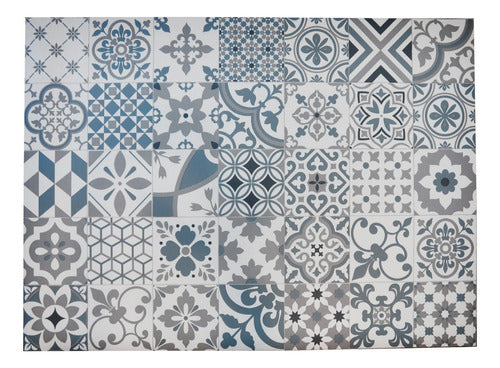 StockHoy Modern Vinyl Carpet Mosaico Mykono 140x200 for Kitchen and Bathroom 2