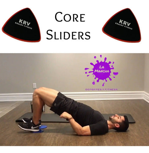 KRV Core Sliders Deslizadores Fitness Entrenamiento Abdominales 2