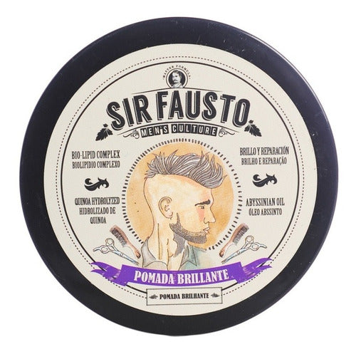 Sir Fausto Barberia Shampoo + Cera Capilar Oleo Barba 6c 5