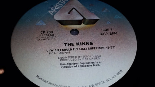 Kinks (wish I Could Fly Like) Superman Vinilo Maxi Usa 1