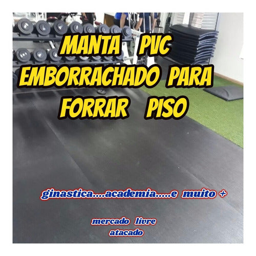 Tapete Emborrachado 4mm- 2,30x1.00mts Ginastica Forrar Piso 5