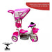 Triciclo Infantil Passeio Empurrador 2 Em 1 Importway Rosa 6