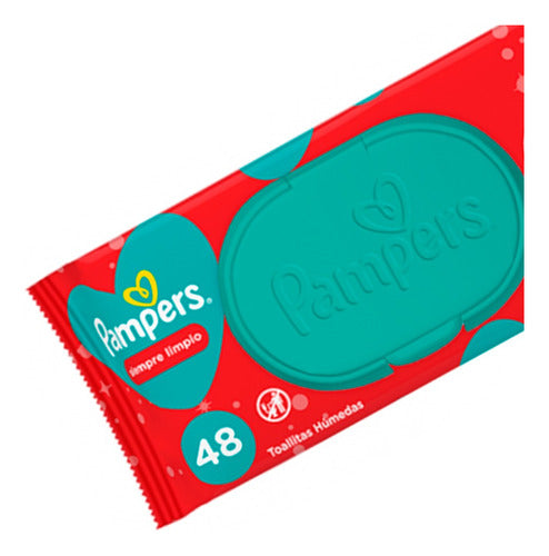 Pampers Kit X6 Toallitas Húmedas Siempre Limpios Bebes 48u 2