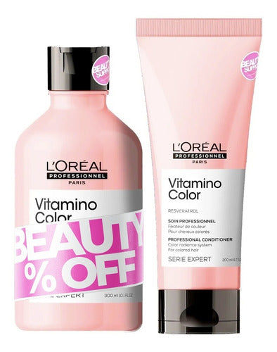 Shampoo Loreal Vitamino Color 300ml Y Acondicionador 200ml 0