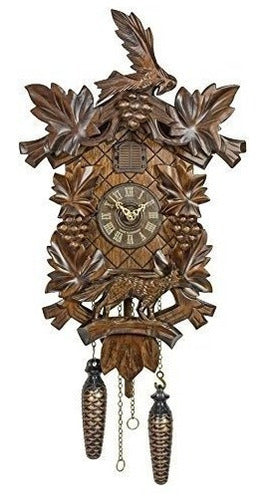 Trenkle Uhren Cuckoo Clock Quartz with 6 Bird Leaves Included 0