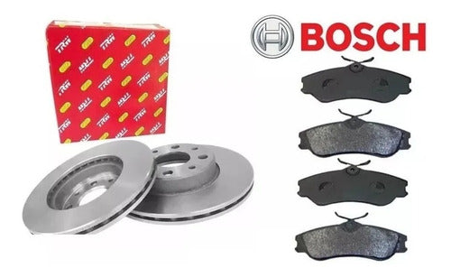 Discos Freno + Pastillas Bosch Berlingo Partner Hasta 2007 0