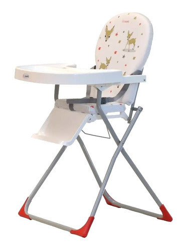 Folding High Baby Feeding Chair Punti Tafi with Adjustable Tray 6