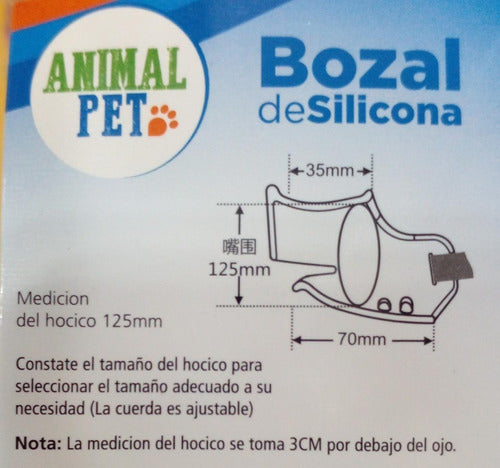 Animal Pet Silicone Muzzle Small 1