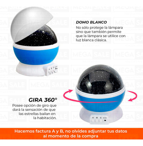 Star Moon RGB 360 USB Projector Night Light Lamp 11