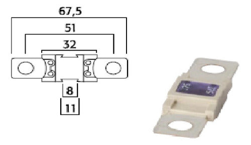 Flosser Mega Fuse 6-32V 67.5mm 6