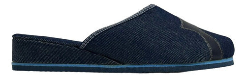 Pantufla Chinelas Jean Mujer Taco Chino Lopez Calzados 0