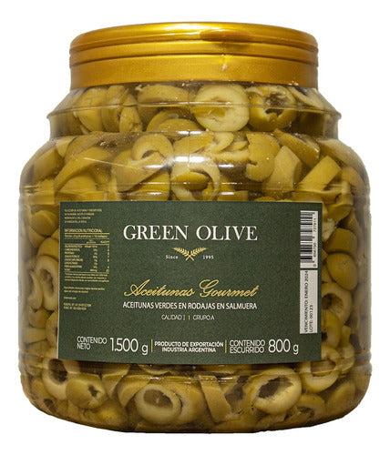 Green Olive Sliced Green Olives X 800 Gr. Esc. Pet 0