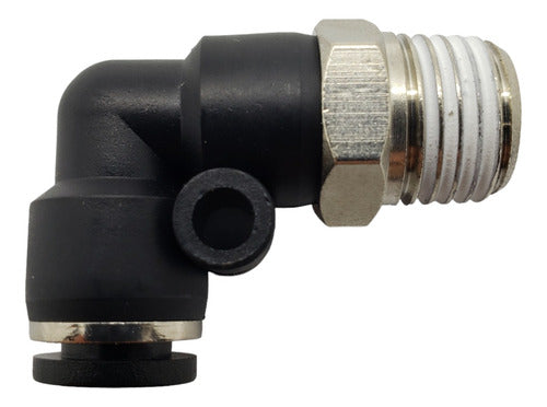 Euromatic Quick Connector 90º Elbow Male Thread 3/8 for 6mm Tube 0