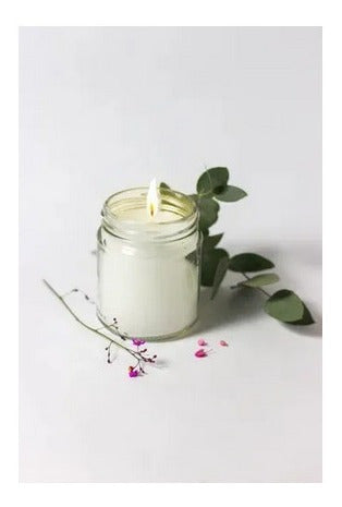 Fleur Organic Aromatic Soy Wax Candles in Glass Jar with Lid 2