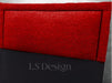 L.S Design Shadow Bed Headboard 2 1/2 Places 1.40 Solid Chenille Frame 4