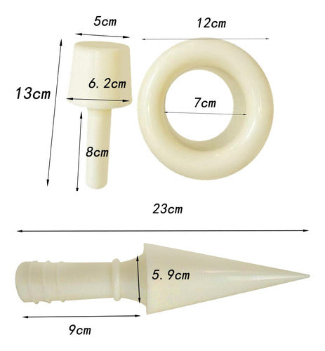 Fabricante De Cone De Sorvete Diy Rolo De Ovo 3 Pecas 1