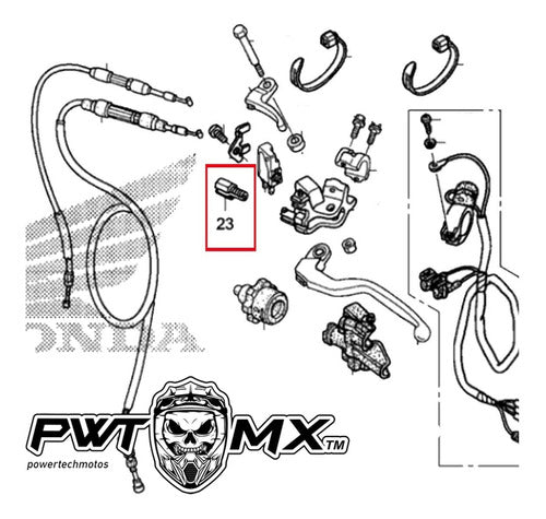 Clutch Cable Adjuster Screw Honda CRF 250 X 04 - 17 2