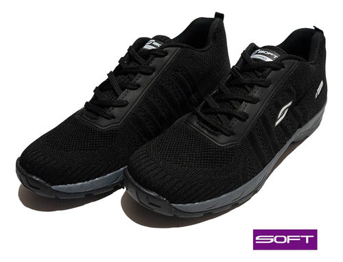 Soft Trekking Shoes Black SO1700NE 1