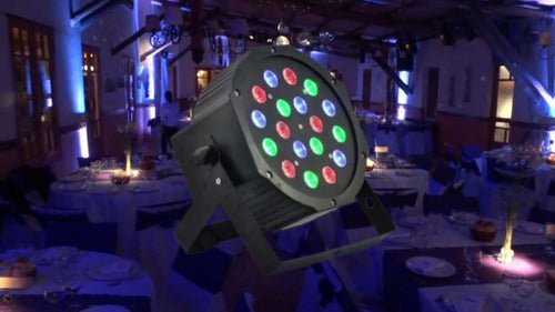 Videomax Luz Protón Par 18 Led Profesional Tacho Rgb Luz Dj Dmx 4