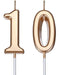 Nuanchu Birthday Candles Number 10 Cake Number Candle 0