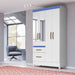 Punto Union Wardrobe with 4 Doors - 111x204x047 Mirrors - Madri Flex 6