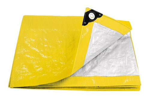 Pretul Yellow Tarp 4x6 Mts With Eyelets and UV Protection 0