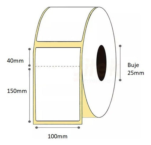 STEC Rollo De Etiquetas Térmicas Troqueladas 100x190 Mm Correo 3