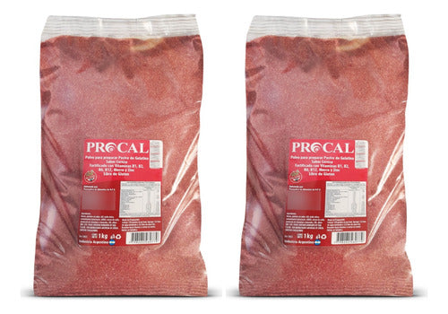 Gelatina Cereza Fortificada Procal Sin Tacc 1 Kg Pack X2 0