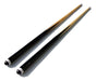 Set of 2 Professional 4-Point Wooden Pool Cues 1.40m 0