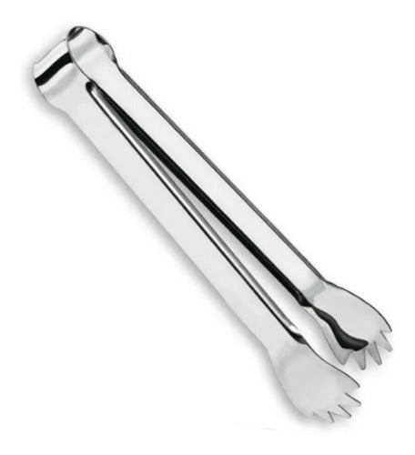 Pegador De Inox Multiuso Para Carne Petisco Gelo Drinks 18cm 0