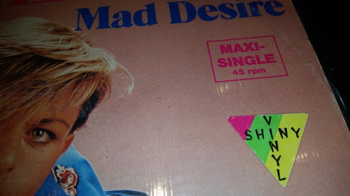 Den Harrow Mad Desire Vinilo Maxi Naranja Transparente 1985 3