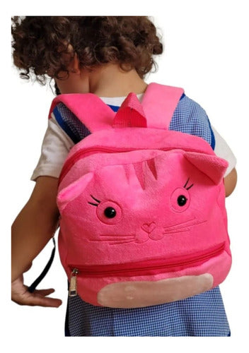 Plush Kids Backpack Garden Little Kitty! 0