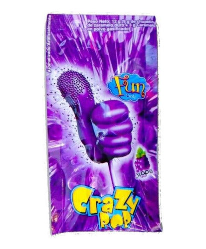 Crazy Pop Sparkling Candy Lollipop Various Flavors x 10 Units 6
