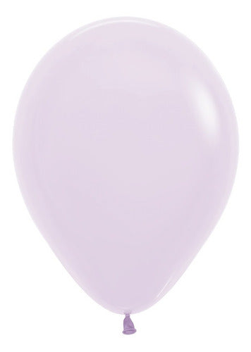 Sempertex Pastel Matte Lilac Latex Balloons R12 Pack of 50 0