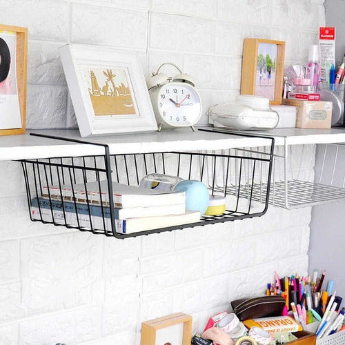 Metal Hanging Shelf Organizer for Pantry and Kitchen 10