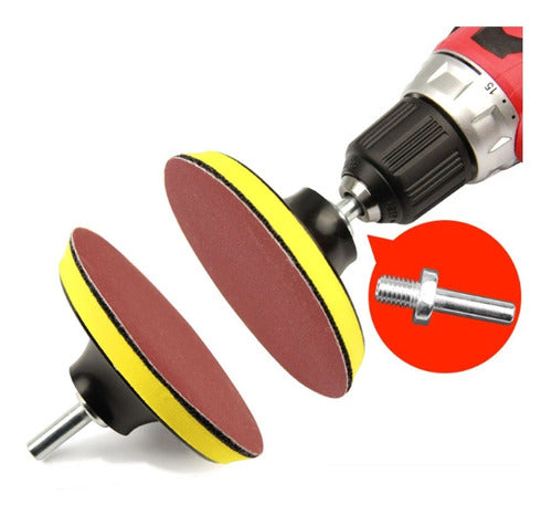 Grinder Rubber Grinder Disc + Velcro Sandpaper 125mm Orbit Sander X 10 101