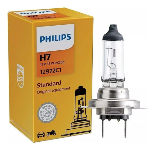 Lampara Philips H7 Standar Color Original 12 55v Px26d 63033 1