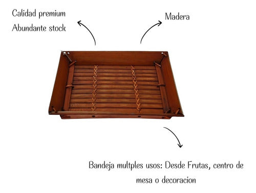 Bandeja Marrón Sin Manija 2