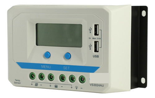 Pwm 10a/20a/30a/45a/60a Controlador De Carga Solar Série 3