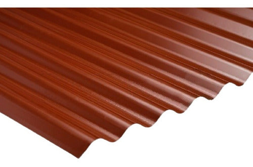 Red Ribbed Sheet C-25 (0.5 mm) x 4 Meters 0