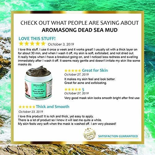 Aromasong 100% Pure and Natural Dead Sea Mud Mask Without Additives 1