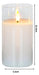 Pack 4 Velas Led A Pila Adorno Tamaño 12.4 Cms 3