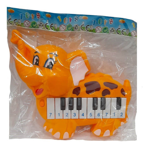 Generic Elephant-Shaped Musical Piano - Battery Operated 1