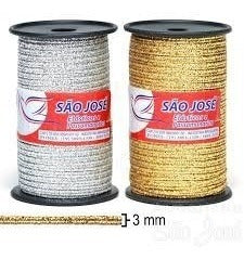 Cordon Fino Soutache Oro Plata 3mm 50m La Fabriquita 1