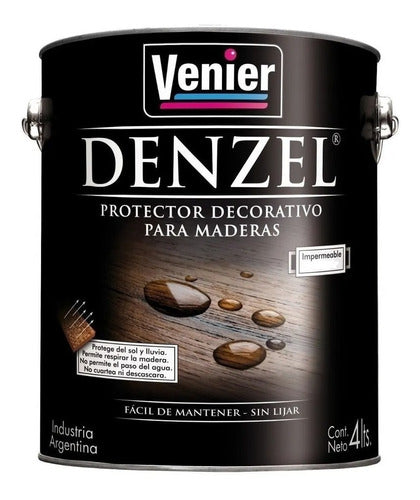 Denzel Lasur Venier Protector Para Maderas Brillante 4lt 0